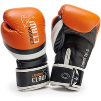 Image of Carbon Claw Sabre TX5 Leather Sparring Gloves OrangeBlack 16oz